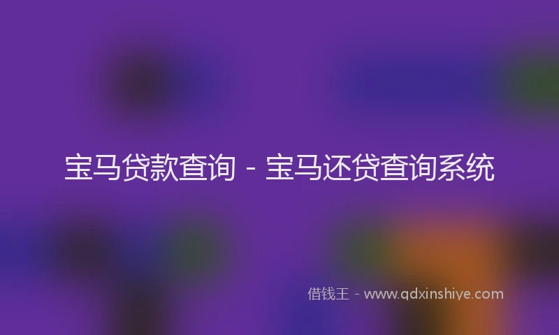 宝马贷款查询 - 宝马还贷查询系统