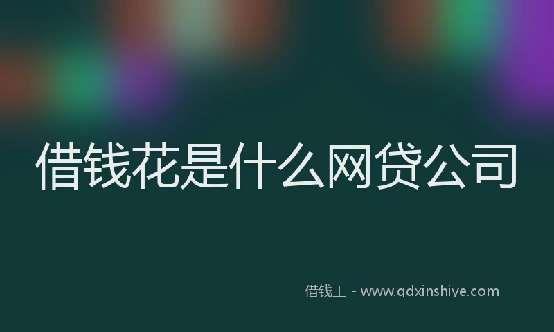 借钱花是什么网贷公司