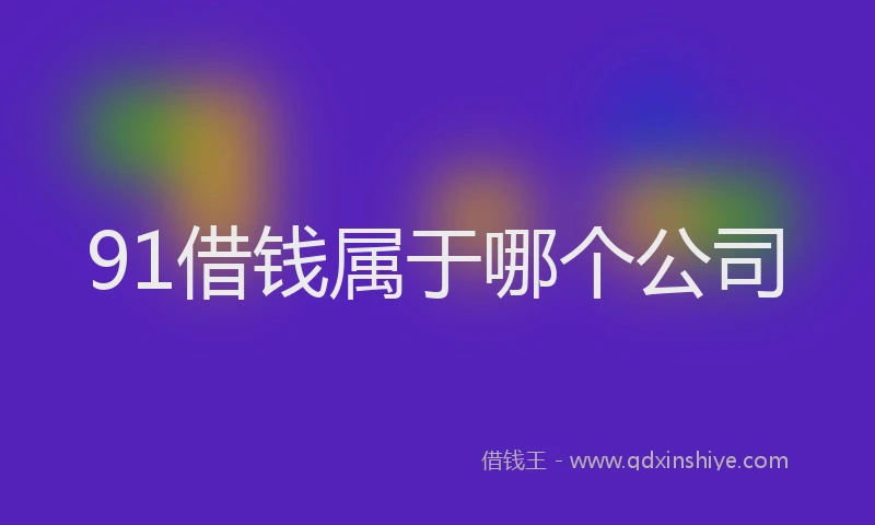 91借钱属于哪个公司