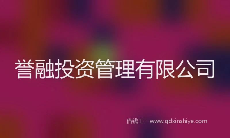 誉融投资管理有限公司