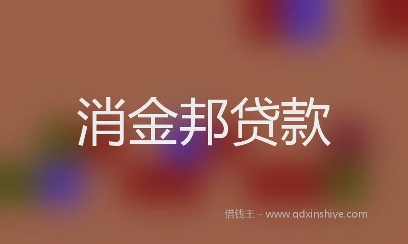 消金邦贷款