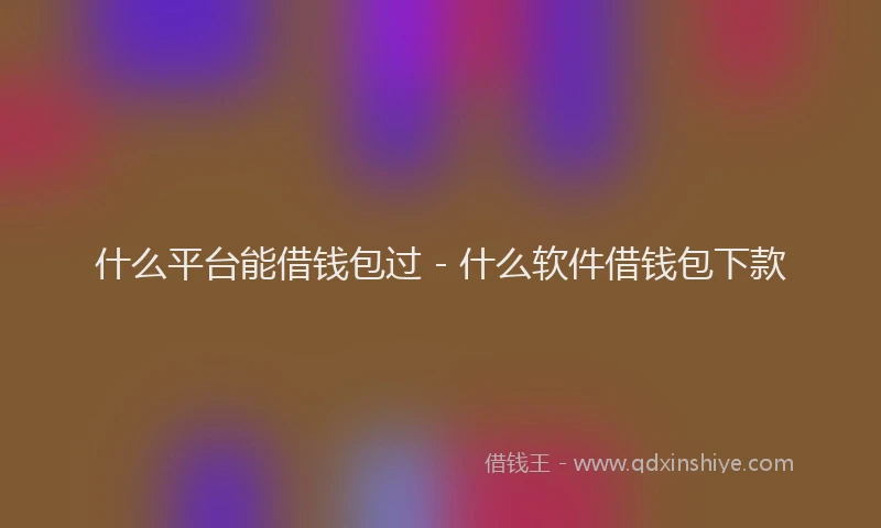 什么平台能借钱包过 - 什么软件借钱包下款