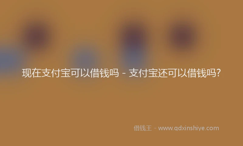 现在支付宝可以借钱吗 - 支付宝还可以借钱吗?