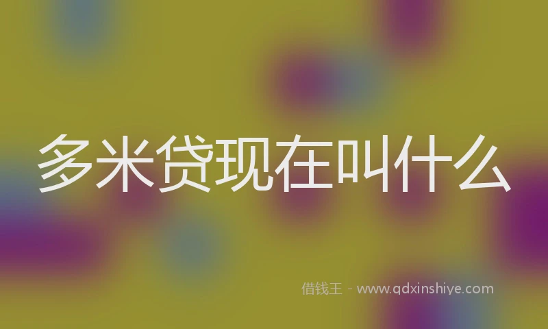 多米贷现在叫什么