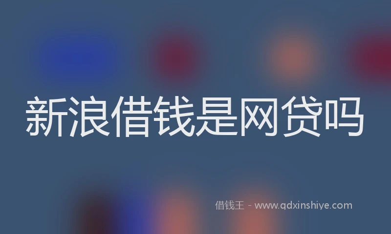新浪借钱是网贷吗