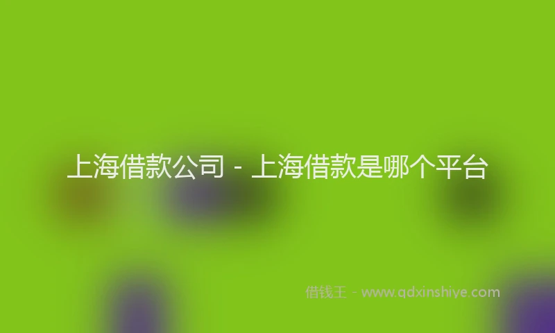 上海借款公司 - 上海借款是哪个平台