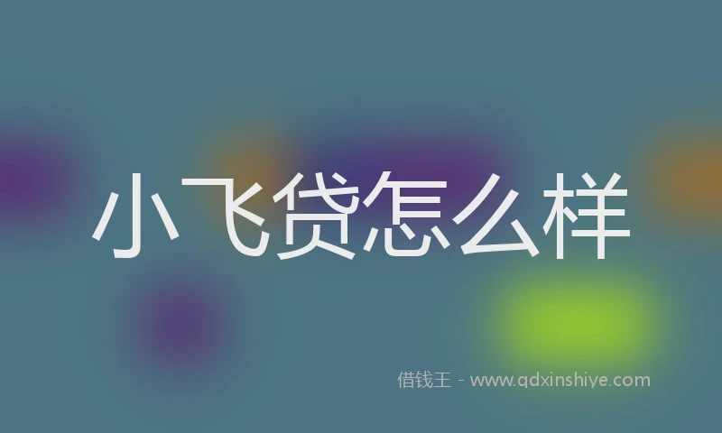 小飞贷怎么样
