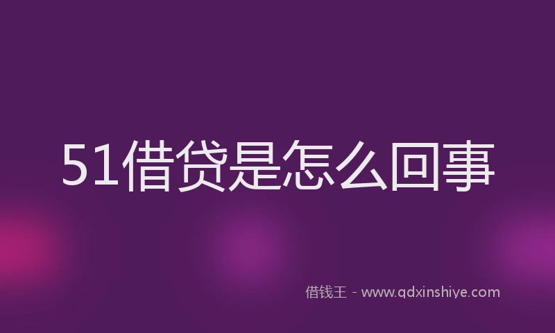 51借贷是怎么回事