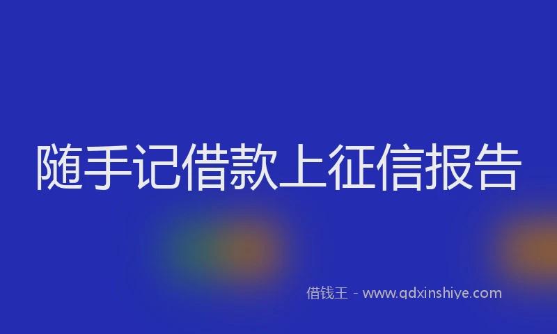 随手记借款上征信报告