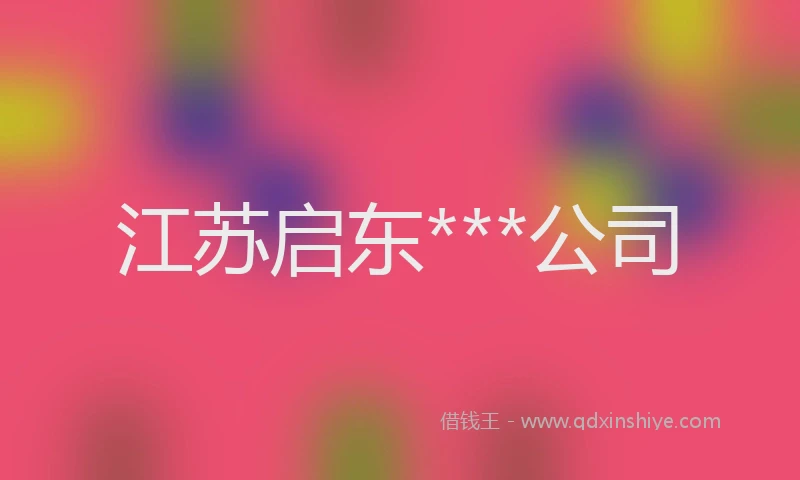 江苏启东***公司