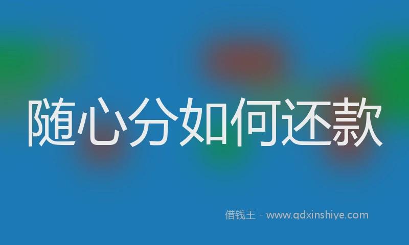 随心分如何还款