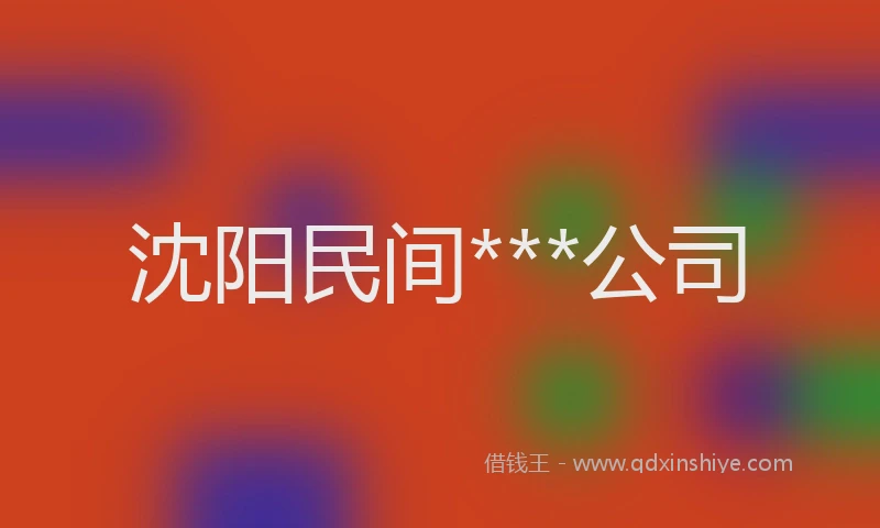 沈阳民间***公司