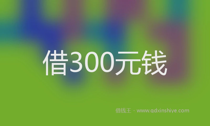 借300元钱