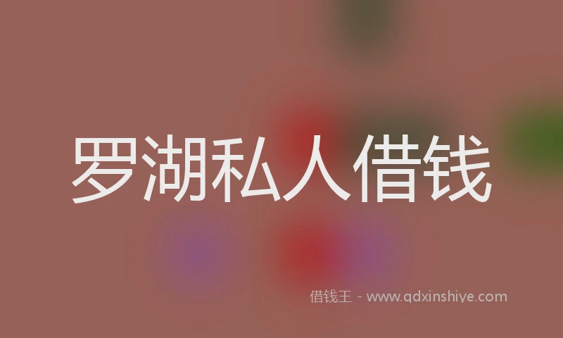 罗湖私人借钱