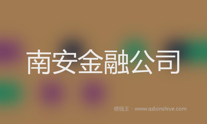 南安金融公司