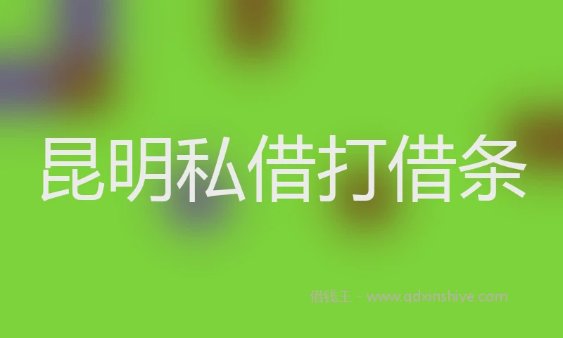 昆明私借打借条