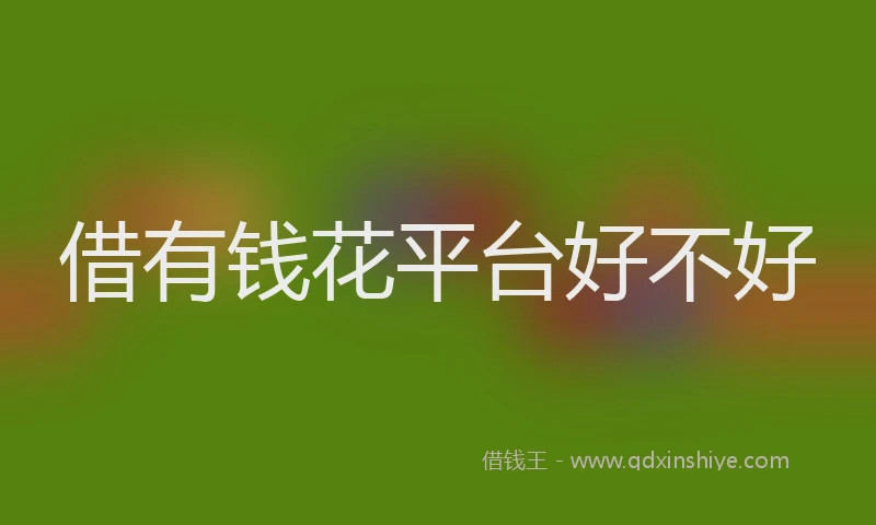 借有钱花平台好不好