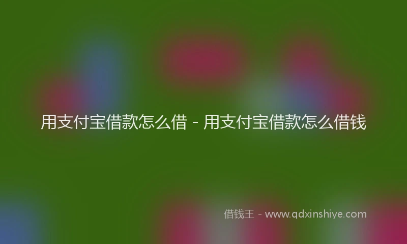 用支付宝借款怎么借 - 用支付宝借款怎么借钱