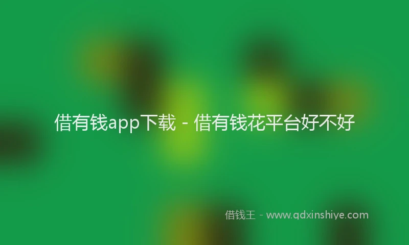 借有钱app下载 - 借有钱花平台好不好