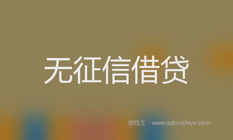 无征信借贷