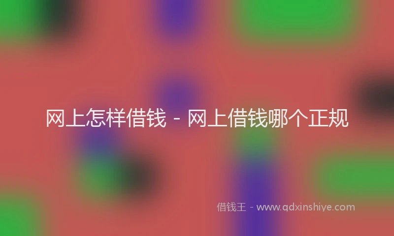 网上怎样借钱 - 网上借钱哪个正规