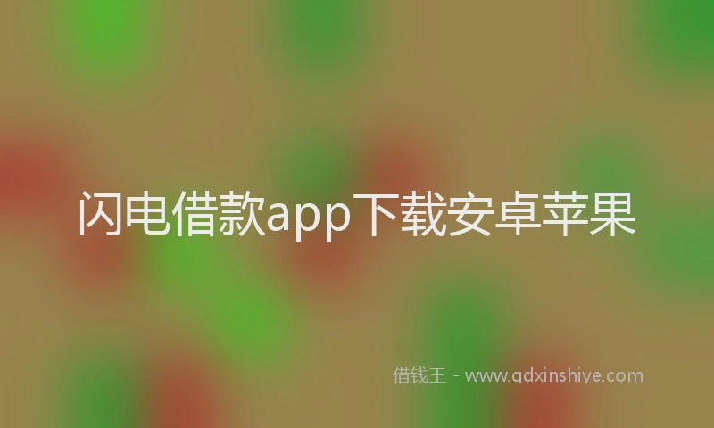闪电借款app下载安卓苹果