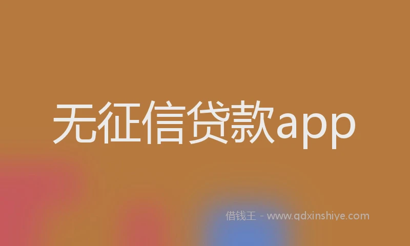 无征信贷款app