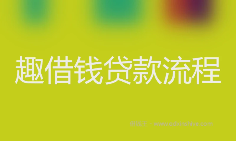 趣借钱贷款流程