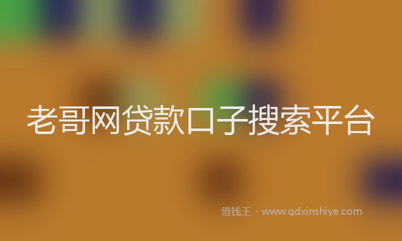 老哥网贷款口子搜索平台
