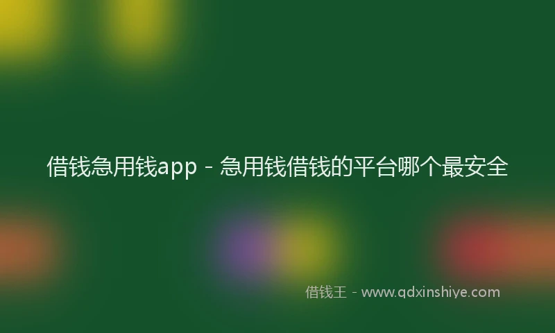 借钱急用钱app - 急用钱借钱的平台哪个最安全