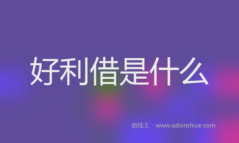 好利借是什么