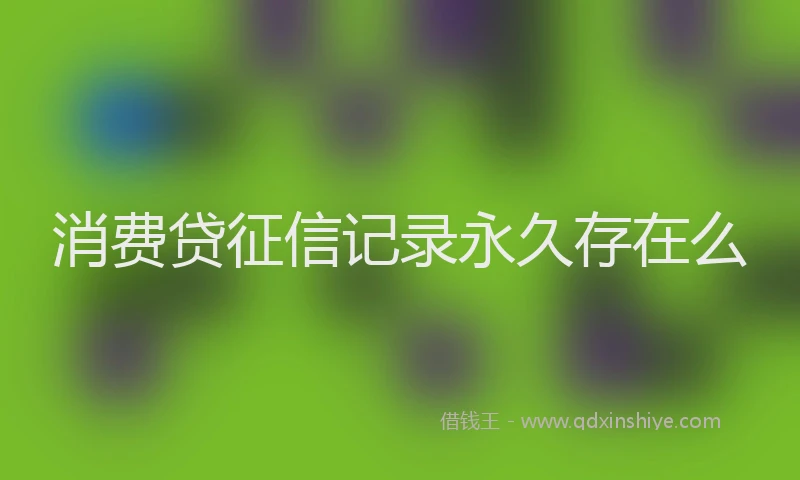 消费贷征信记录永久存在么