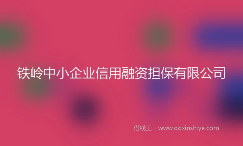 铁岭中小企业信用融资担保有限公司