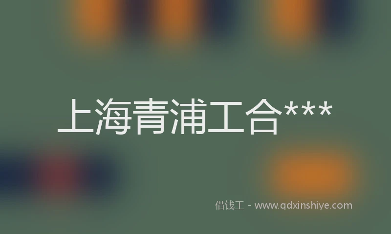 上海青浦工合***