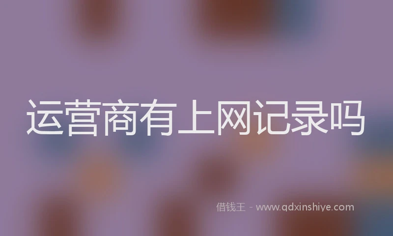 运营商有上网记录吗