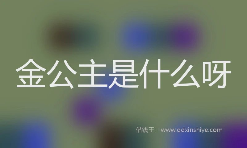 金公主是什么呀