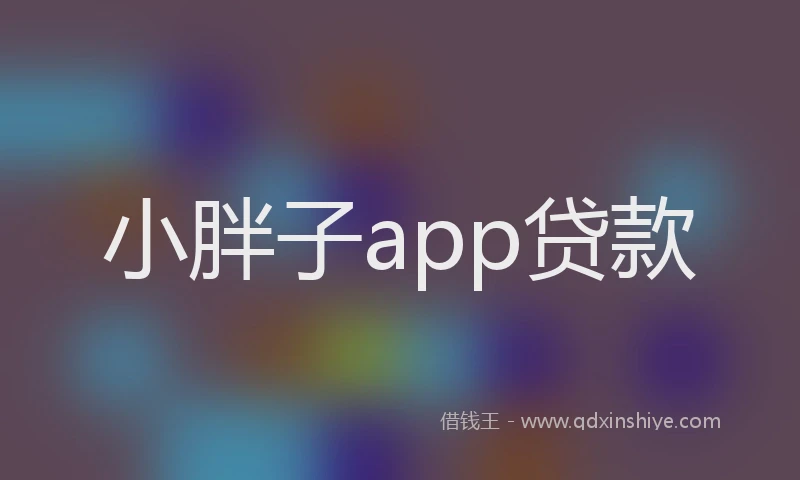 小胖子app贷款