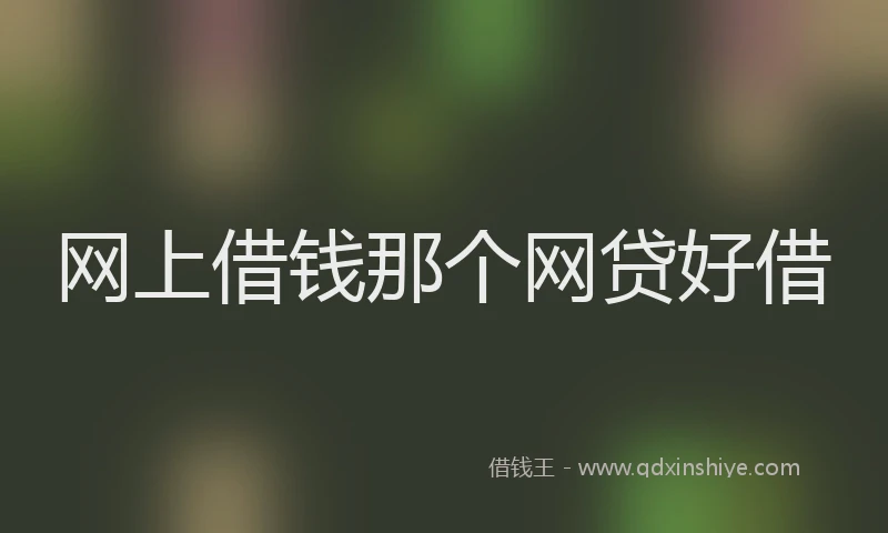网上借钱那个网贷好借