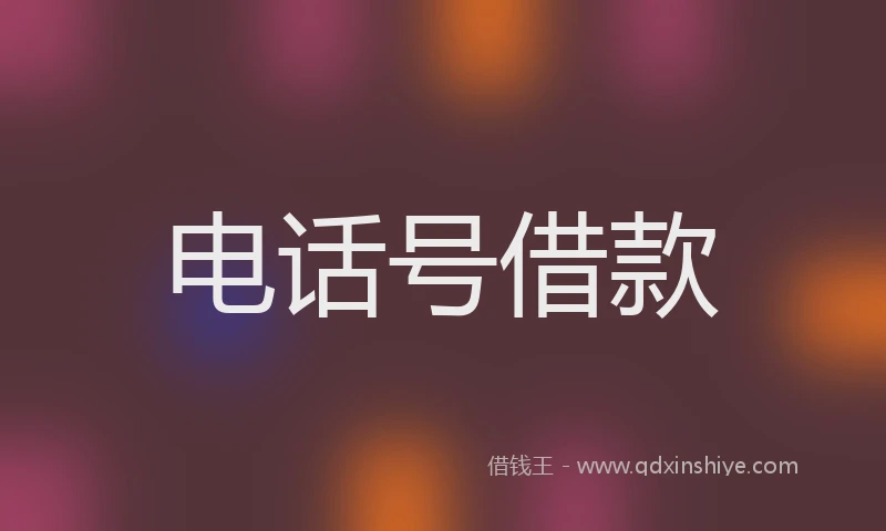 电话号借款