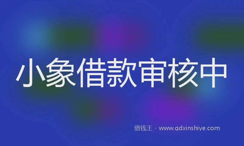 小象借款审核中