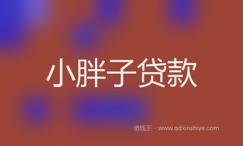 小胖子贷款