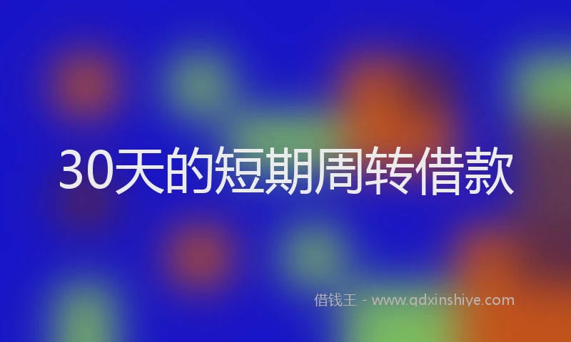 30天的短期周转借款