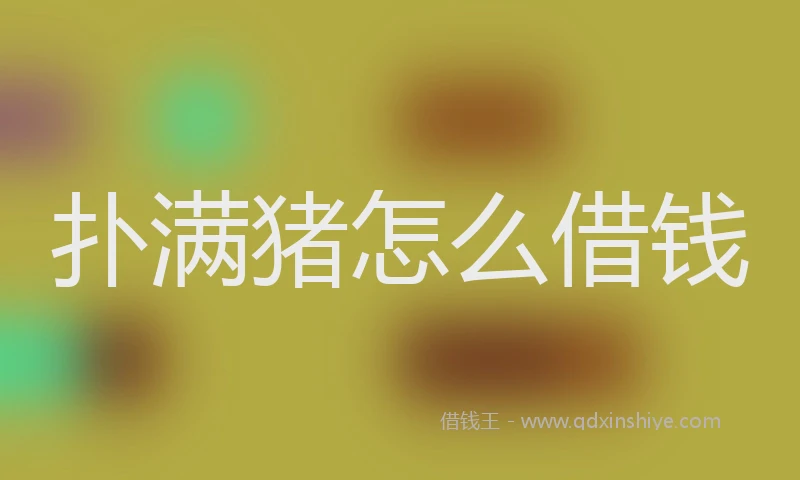 扑满猪怎么借钱