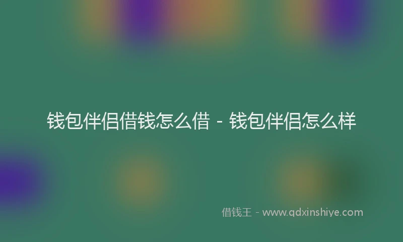 钱包伴侣借钱怎么借 - 钱包伴侣怎么样