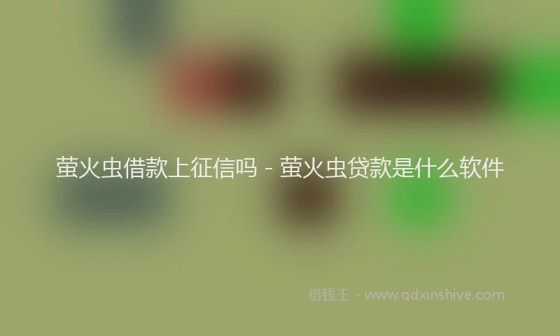 萤火虫借款上征信吗 - 萤火虫贷款是什么软件