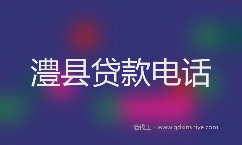 澧县贷款电话