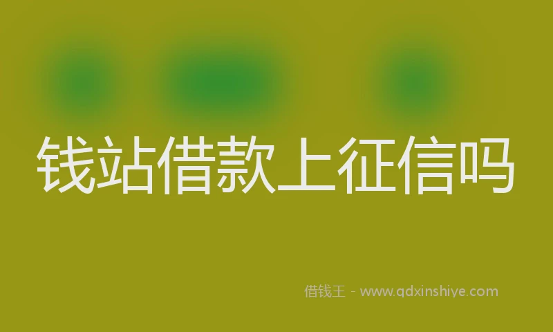 钱站借款上征信吗