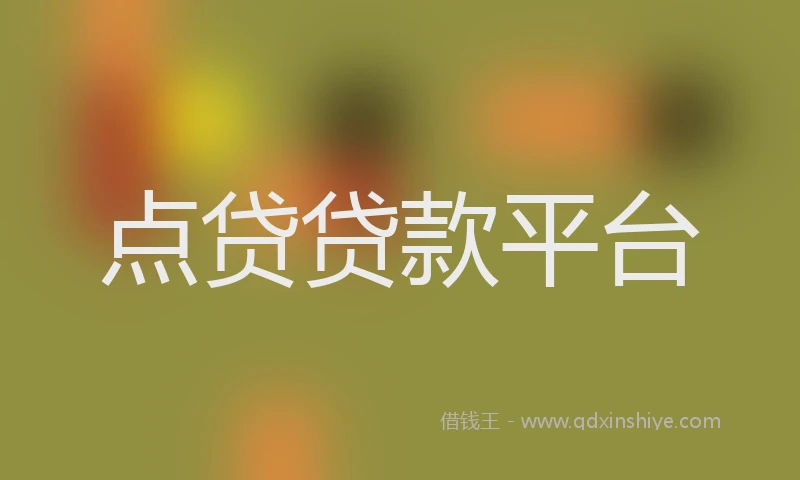 点贷贷款平台