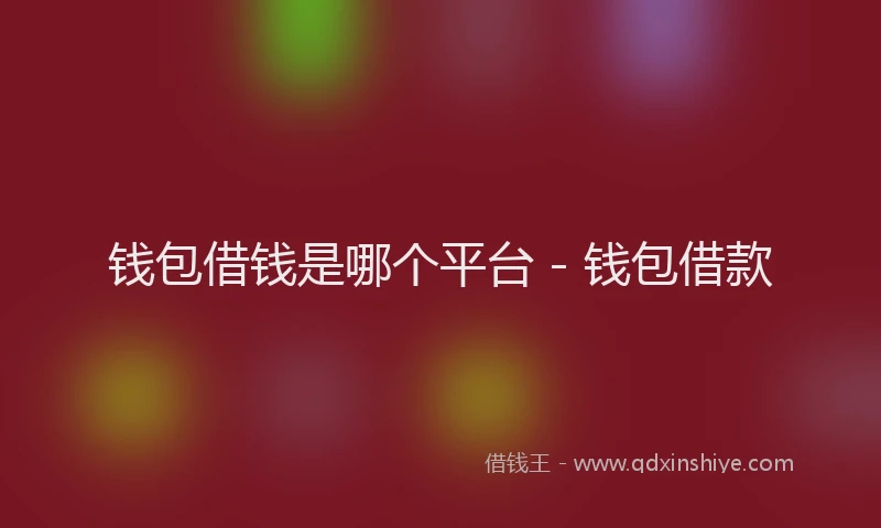 钱包借钱是哪个平台 - 钱包借款