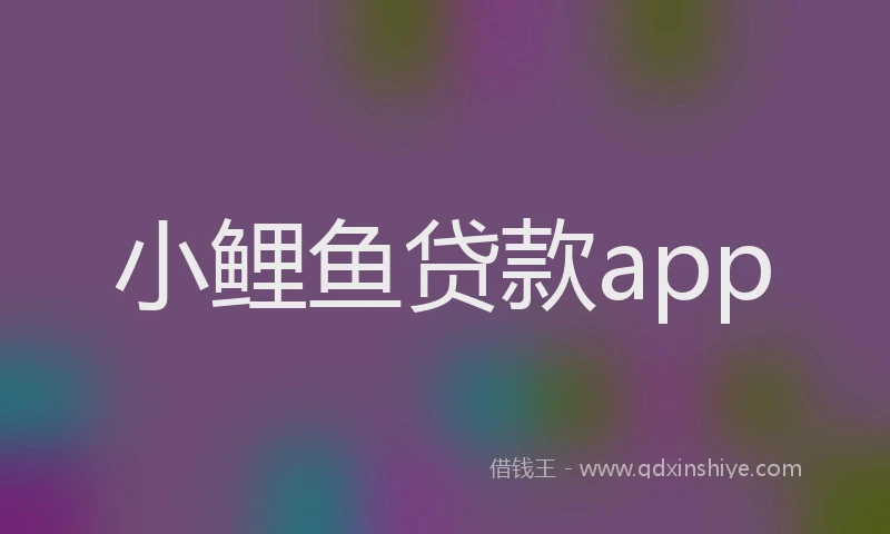 小鲤鱼贷款app